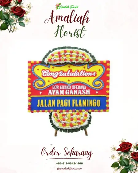 Sewa Papan Bunga Wenam
